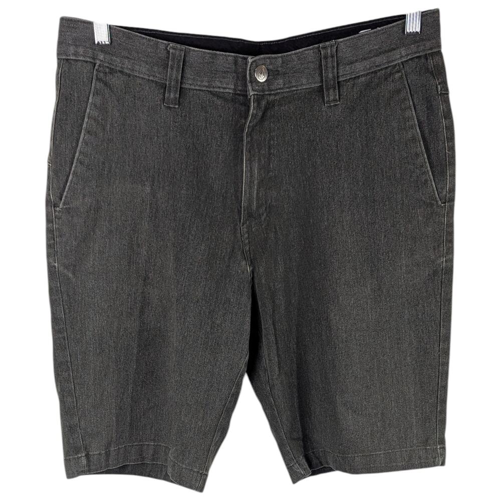 90s Skater Grunge Shorts Volcom Dark Gray Size 34 Mens Surf Skate